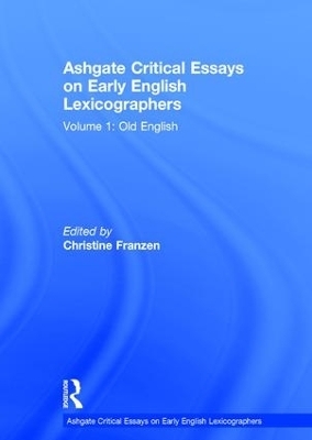 Ashgate Critical Essays on Early English Lexicographers - 