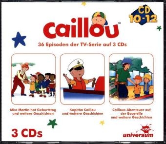 Caillou Hörspielbox. Tl.4, 3 Audio-CDs