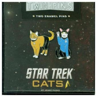 Star Trek Cats Twin Pins - Jenny Parks