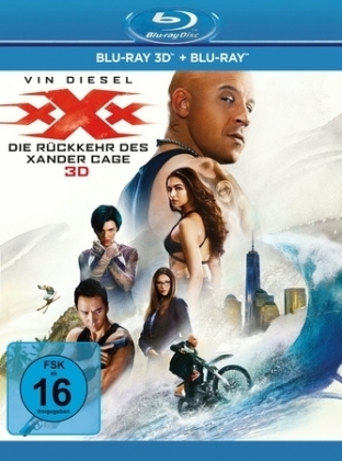 xXx: Die Rückkehr des Xander Cage 3D, 2 Blu-rays