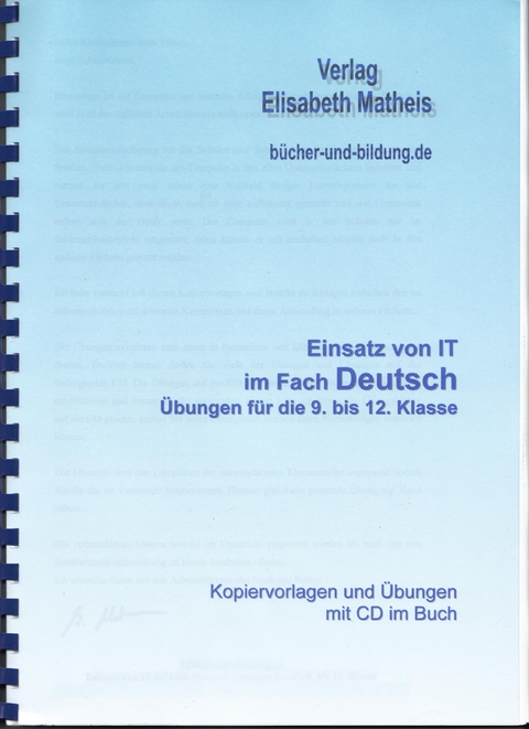 Übungen Deutsch Klasse 9 bis 12 - Elisabeth Matheis