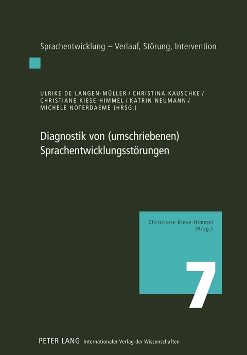 Diagnostik von (umschriebenen) Sprachentwicklungsstörungen - 