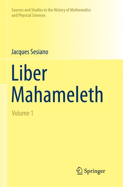 Liber Mahameleth - Jacques Sesiano