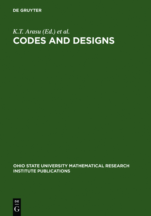 Codes and Designs - 
