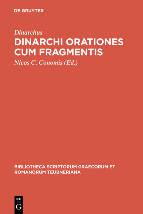 Dinarchi orationes cum fragmentis -  Dinarchus