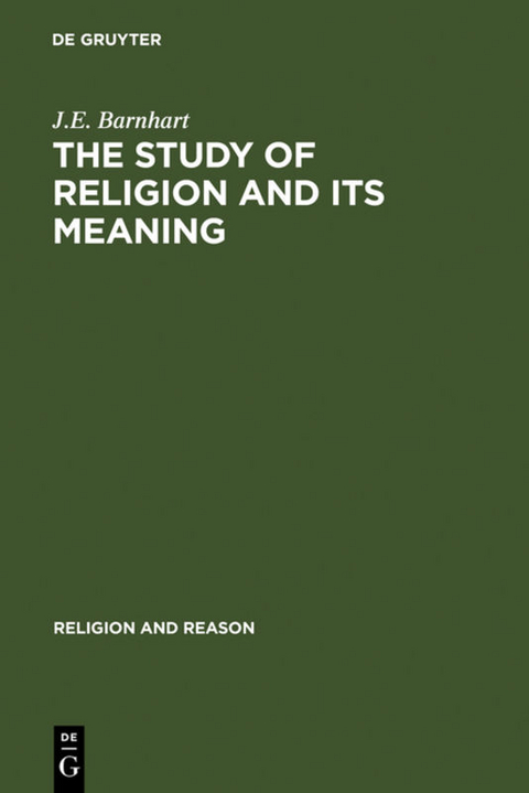 The Study of Religion and its Meaning - J.E. Barnhart