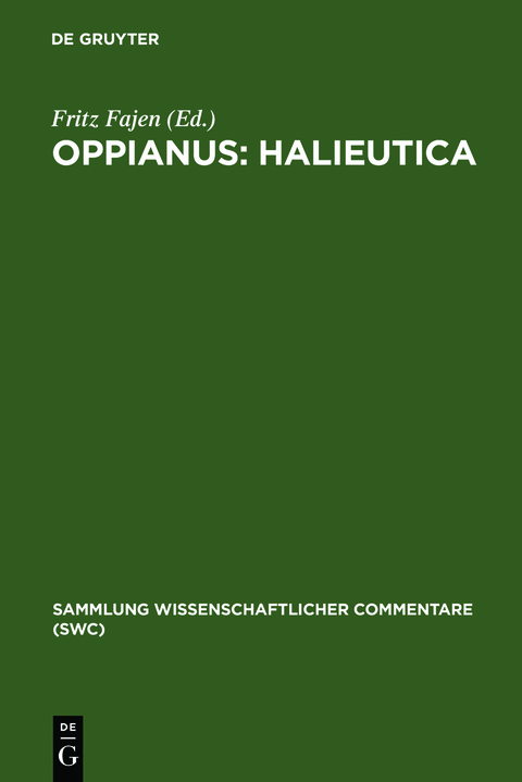 Oppianus: Halieutica - 