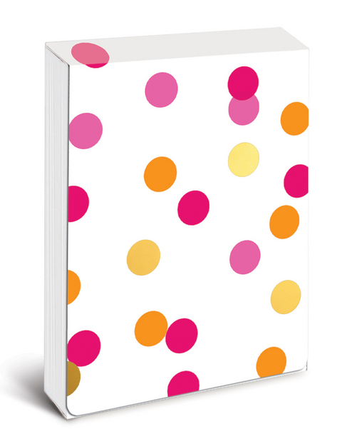 Pocket Notes: Orange Pink and Gold Confetti – Notizblock im praktischen Taschenformat: Orange, rosa und goldene Konfetti