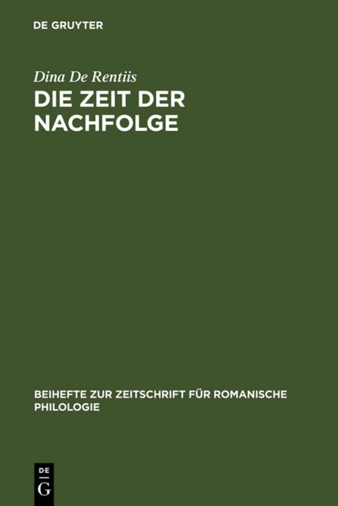 Die Zeit der Nachfolge - Dina de Rentiis