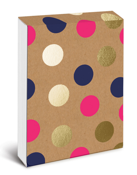 Pocket Notes: Navy Dots – Notizblock im praktischen Taschenformat: Marineblaue Punkte