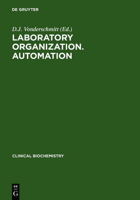 Laboratory Organization. Automation - 