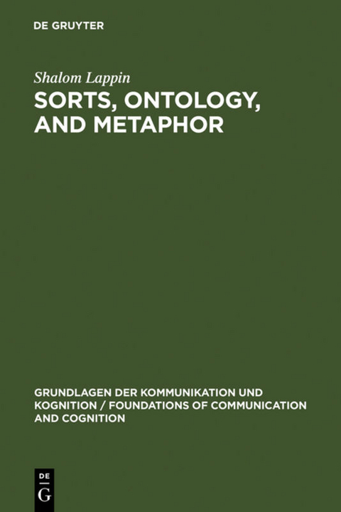 Sorts, Ontology, and Metaphor - Shalom Lappin