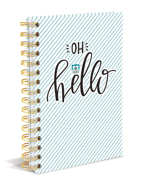 Hard Bound Journal: Cute Owl – Hardcover-Notizbuch mit stabiler Ringbindung: Süße Eule