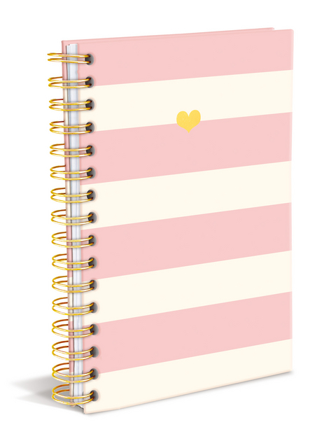 Hard Bound Journal: Pink Charm – Hardcover-Notizbuch mit stabiler Ringbindung: Pinker Zauber