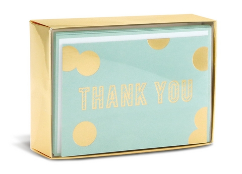 Boxed Notes: Blue and Gold – Gruß- und Geschenkkartenbox mit Kuverts: Blau und Gold