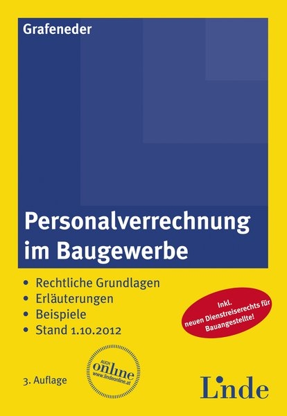 Personalverrechnung im Baugewerbe - Rudolf Grafeneder