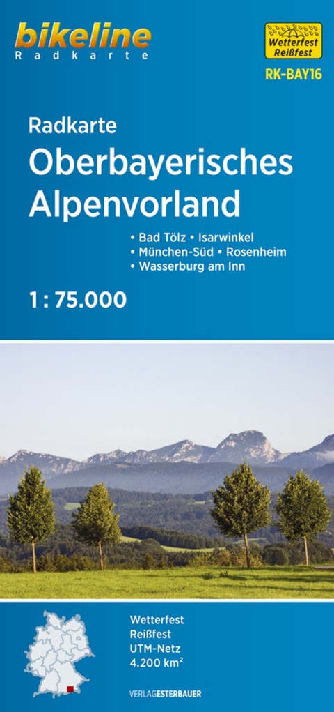 Radkarte Oberbayerisches Alpenvorland (RK-BAY16) - 