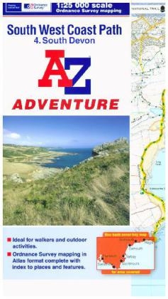 SW Coast Path South Devon Adventure Atlas -  Geographers' A-Z Map Company