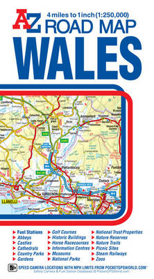 Wales Road Map -  Geographers' A-Z Map Company