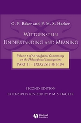 Wittgenstein - G. P. Baker, P. M. S. Hacker