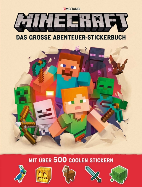 Minecraft, Das große Abenteuer-Stickerbuch -  Minecraft