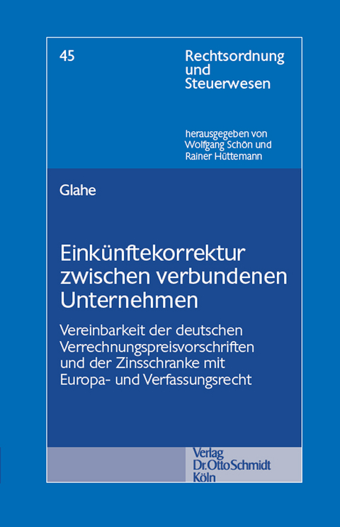 Einkünftekorrektur zwischen verbundenen Unternehmen - Moritz Glahe