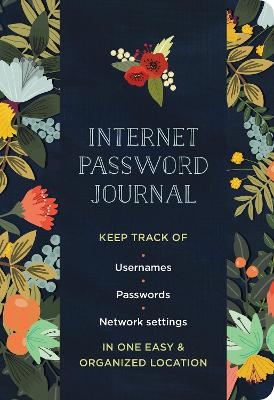 Internet Password Journal - Modern Floral - 