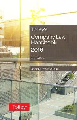 Tolley's Company Law Handbook - Janet Rosser