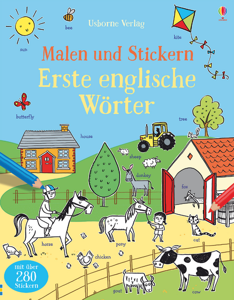 Malen und Stickern: Erste englische Wörter - Kirsteen Robson