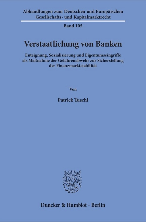 Verstaatlichung von Banken. - Patrick Tuschl