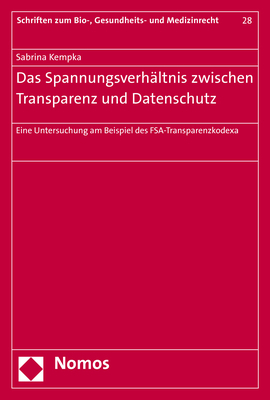 Das Spannungsverhältnis zwischen Transparenz und Datenschutz - Sabrina Kempka