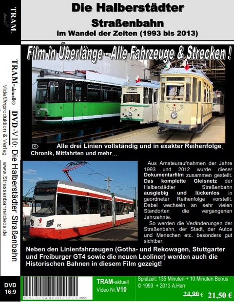 Die Straßenbahn in Halberstadt in den Jahren 1993+2012 - Andreas Herr