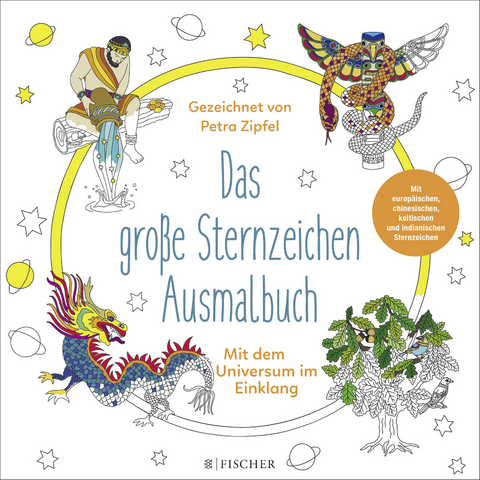 Das große Sternzeichen-Ausmalbuch - Petra Zipfel