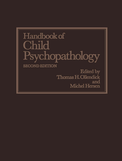 Handbook of Child Psychopathology - 