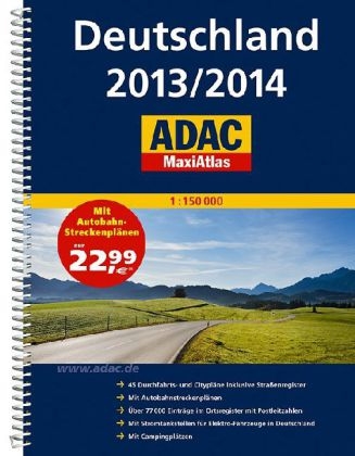 ADAC MaxiAtlas Deutschland 2013/2014 1:150 000