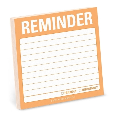 Knock Knock Reminder Sticky Note - 