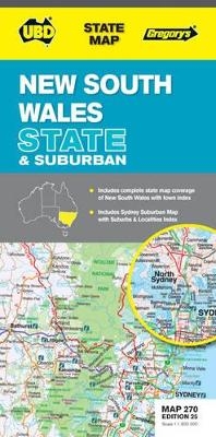 UBD Gregorys New South Wales Map 270 25th -  Universal