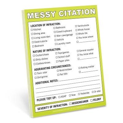 Knock Knock Messy Citation Nifty Note - 