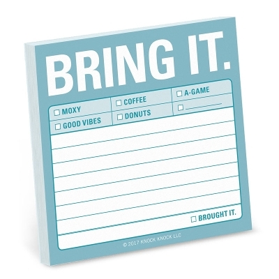 Knock Knock Bring It Sticky Note - 