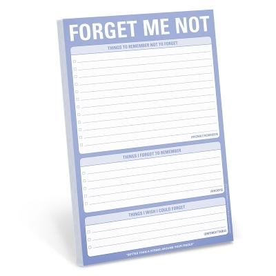 Knock Knock Forget Me Not Pad - 