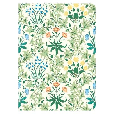 William Morris Celandine Handmade Embroidered Journal - 