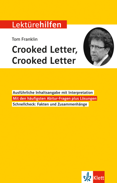 Klett Lektürehilfen Franklin, Crooked Letter, Crooked Letter