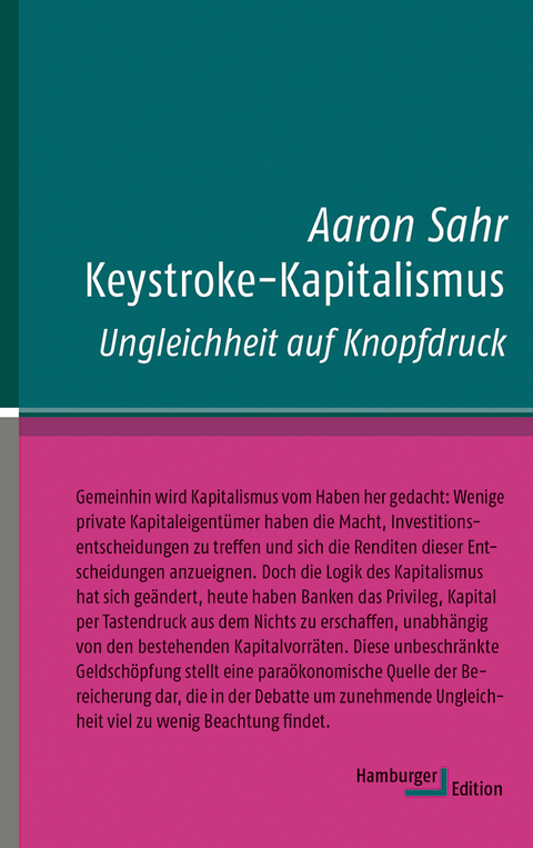 Keystroke-Kapitalismus - Aaron Sahr