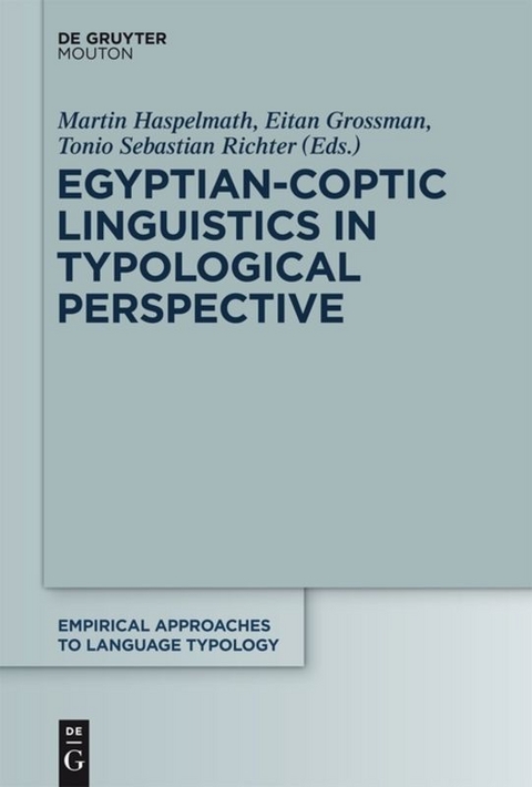 Egyptian-Coptic Linguistics in Typological Perspective - 