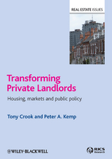 Transforming Private Landlords -  Tony Crook,  Peter A. Kemp