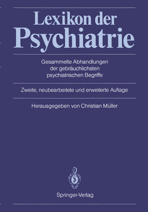 Lexikon der Psychiatrie - 