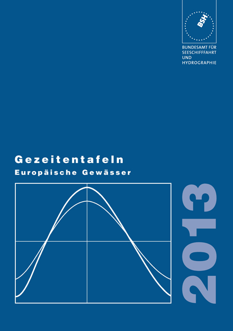 Gezeitentafeln Europäische Gewässer 2013