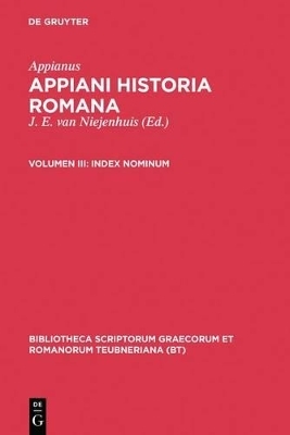 Appianus: Appiani Historia Romana / Index nominum - 