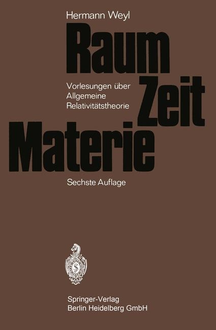 Raum · ¿eit · Materie