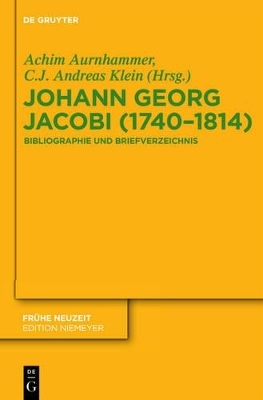 Johann Georg Jacobi (1740–1814) - Achim Aurnhammer, C.J. Andreas Klein